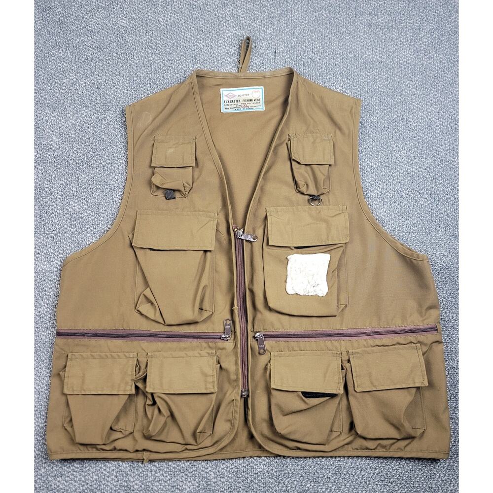 Danco Fly Caster Fishing Vest XL Danielson Company Vintage Korea Outdoor Pockets